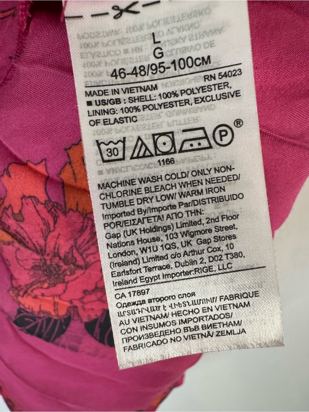 Banana Republic Bright Pink Floral Pleated Midi Skirt - Picture 5 of 7